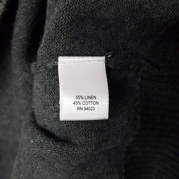 Banana Republic Men's Knit Mock Neck Sweater Linen Blend Size Large Green - Picture 5 of 6